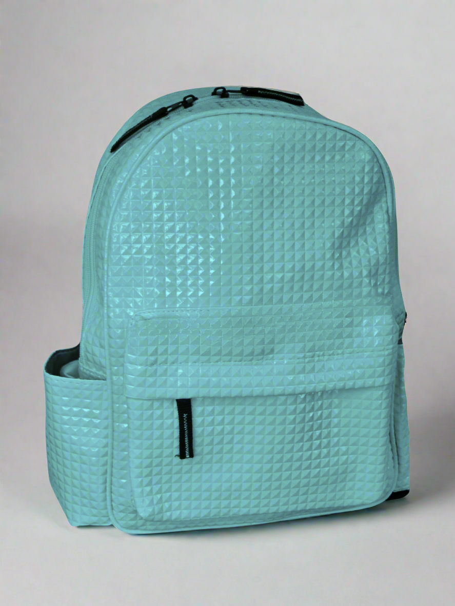Shiny Minimi Backpack - Cyan
