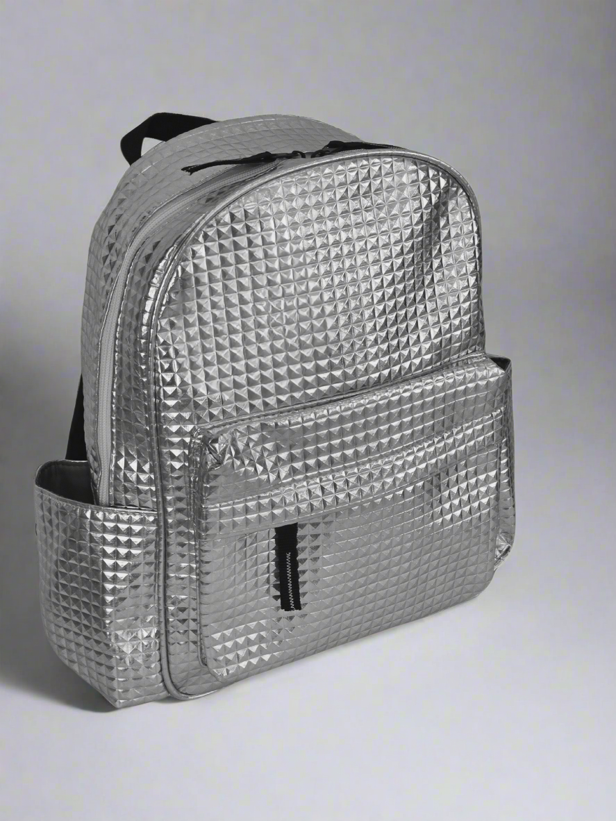 Shiny Minimi Backpack - Metalic