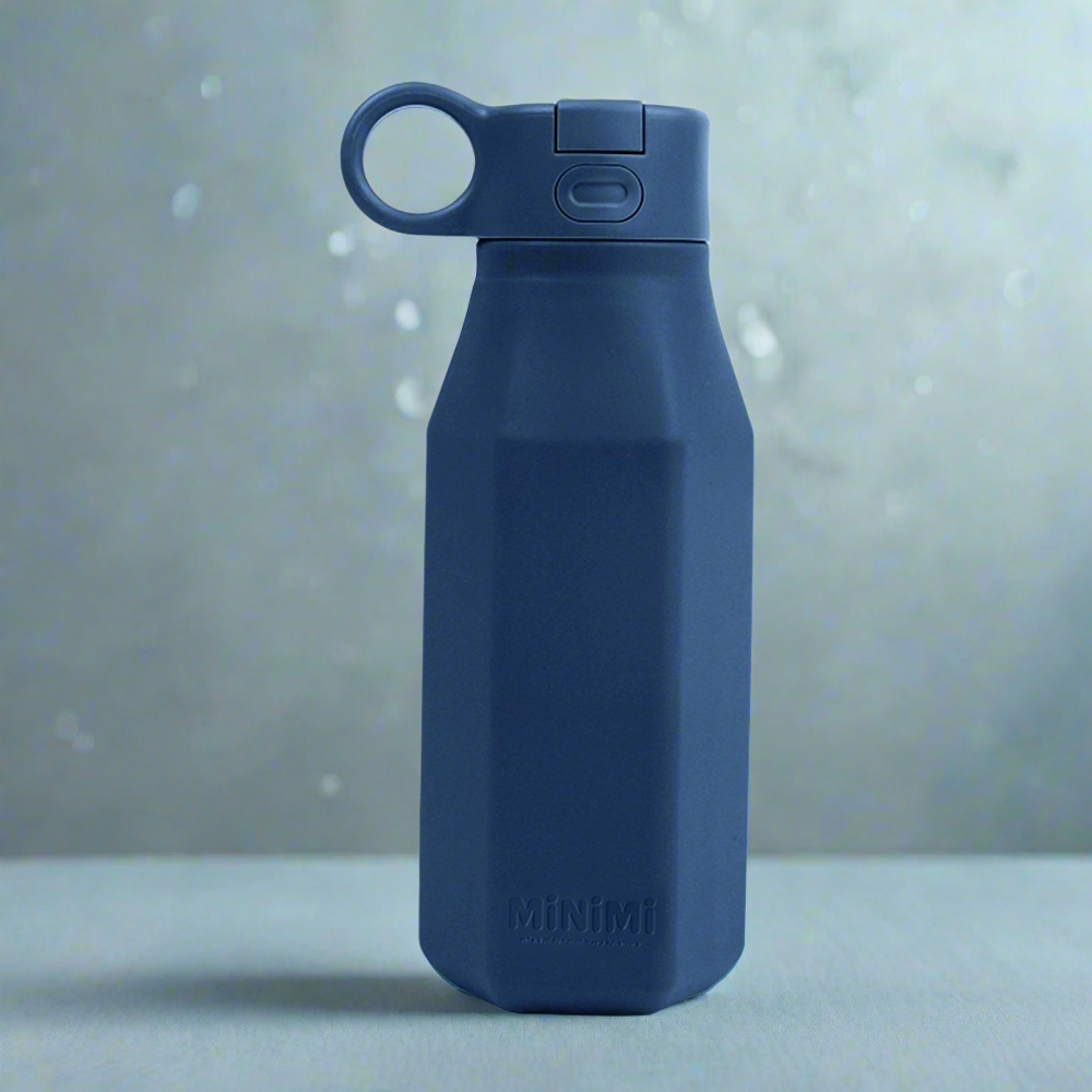 Adventure Silicone Water Bottle - Navy Blue