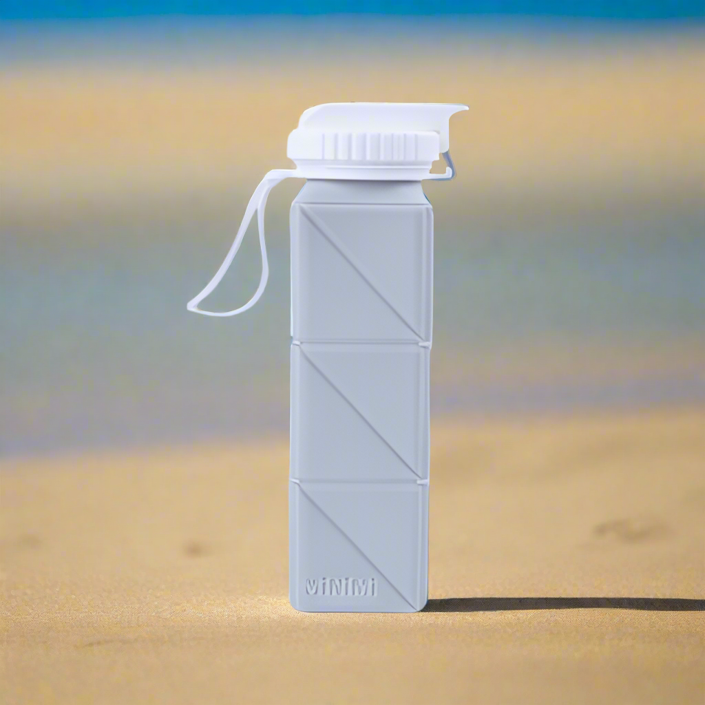 Sport Foldable Water Bottle - Gray