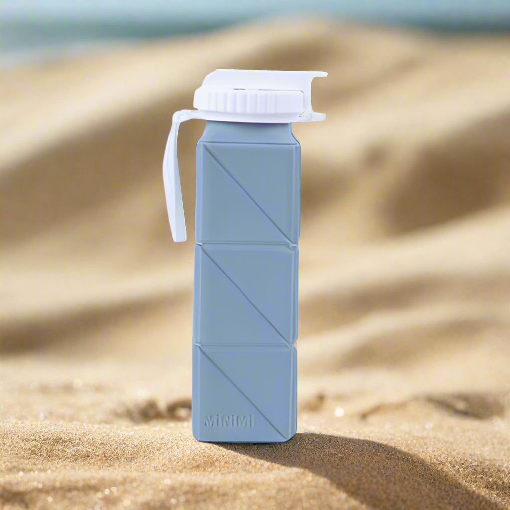 Sport Foldable Water Bottle - Blue