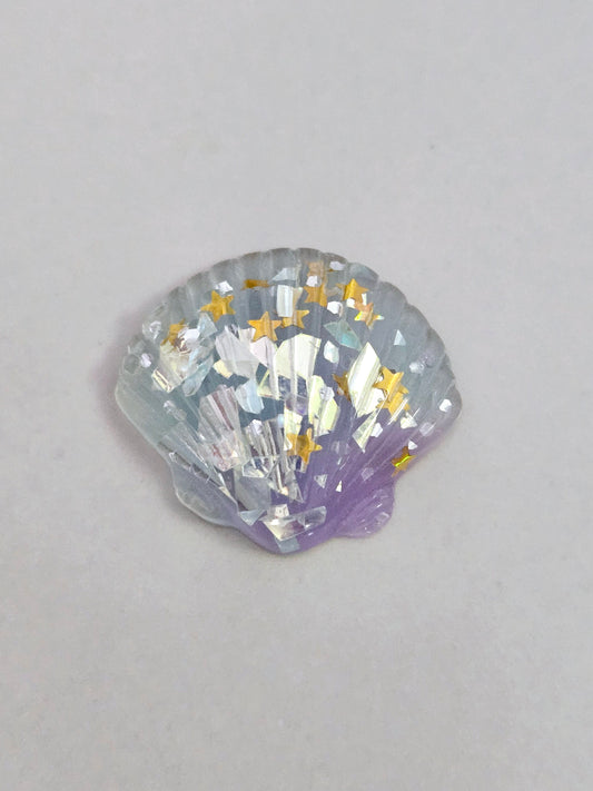 Shell green and purple, Acrylic